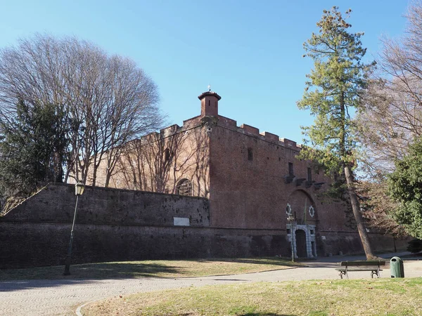 Cittadella Antik Askeri Kışlası Şimdi Torino Talya Daki Museo Nazionale — Stok fotoğraf