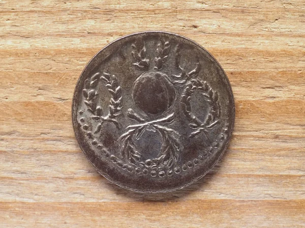 Ancient Roman Denarius Coin Reverse Side Showing Four Triumphs Sulla — 스톡 사진