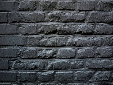 Grunge endüstriyel siyah tuğla duvar arka plan olarak kullanışlı