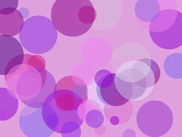 Abstract Minimalistische Violette Illustratie Met Cirkels Pruimenachtergrond — Stockfoto