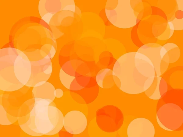 Abstract minimalist orange illustration with circles and dark orange background