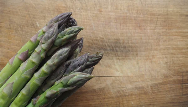 Spargel Wissenschaftlicher Name Asparagus Officinalis Gemüse Vegetarisches Essen Flache Lageansicht — Stockfoto