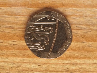 20 peni madeni para ters yüz, Birleşik Krallık para birimi