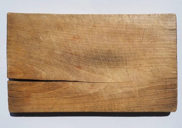 Wooden Chopping Board Flat Lay Top View — Stock Photo, Image