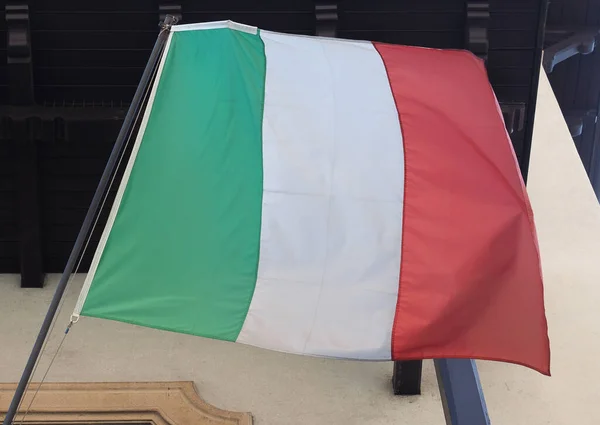 Die Italienische Nationalflagge Von Italien Europa — Stockfoto