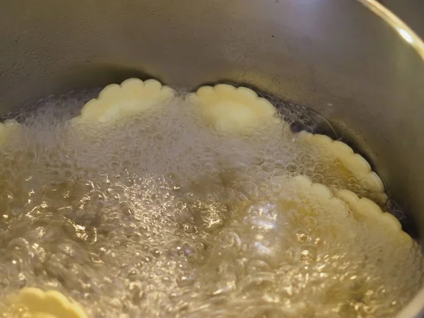 Ravioli Agnolotti Vegan Com Legumes Enchendo Comida Tradicional Macarrão Italiano — Fotografia de Stock