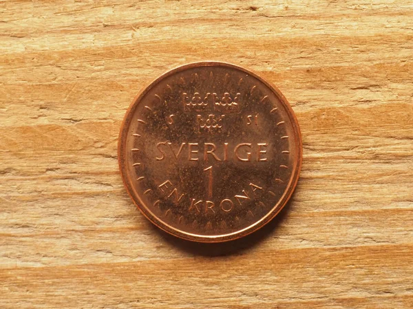 Valuta Sverige Krona Omvänd — Stockfoto