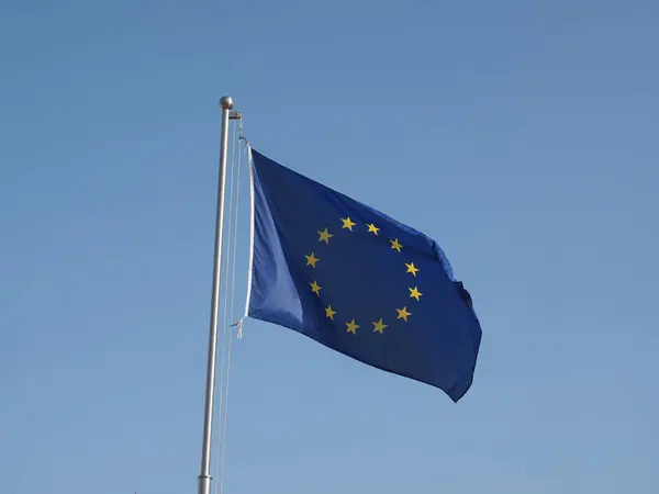 Drapelul Uniunii Europene Aka Europa — Fotografie, imagine de stoc