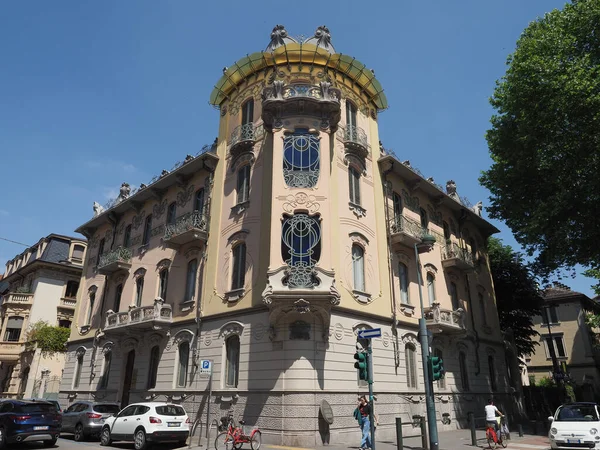 Turin Italy Circa May 2022 Casa Fleur Aka Casa Fenoglio — Foto de Stock