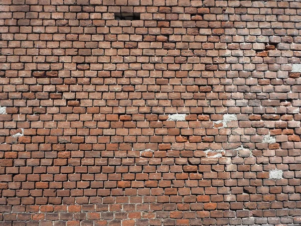 Rote Backsteinmauer Als Hintergrund Nützlich — Stockfoto