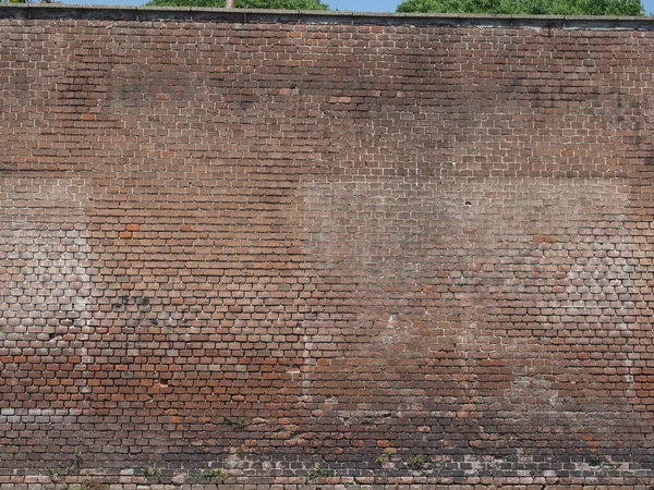 Muro Ladrillo Rojo Útil Como Fondo —  Fotos de Stock