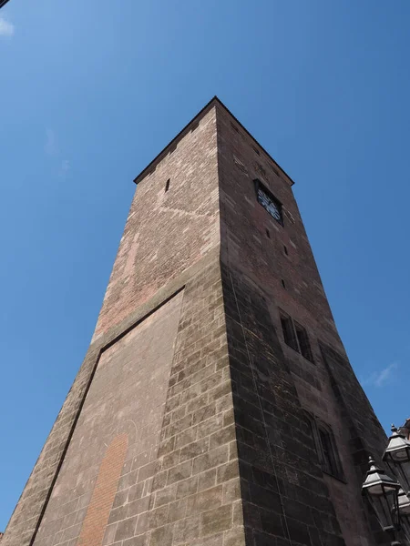 Weisser Turm Traducción Torre Blanca Nuernberg Alemania — Foto de Stock