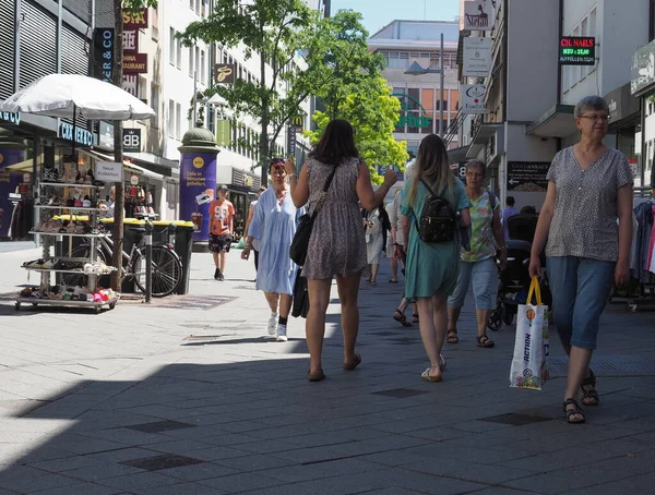 Nuernberg Alemanha Circa Junho 2022 Pessoas Centro Cidade — Fotografia de Stock