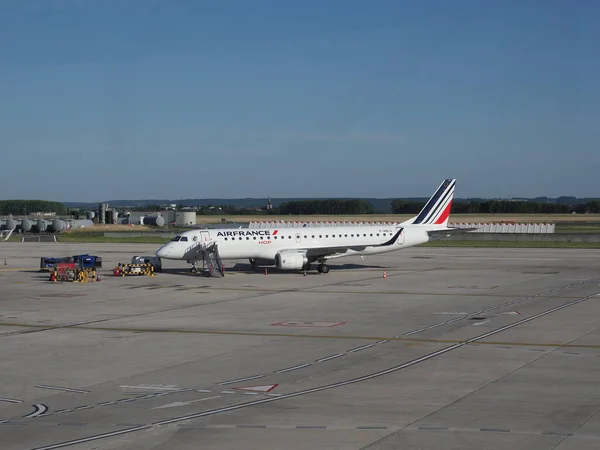 Paris França Circa Junho 2022 Air France Hop Embraer Erj — Fotografia de Stock