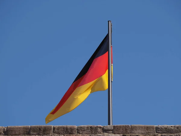 Німецький Національний Прапор Німеччини Європа — стокове фото