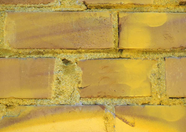Sarı Tuğla Duvar Arka Plan Olarak Kullanışlı — Stok fotoğraf