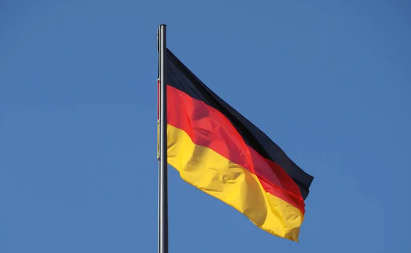 Die Deutsche Nationalflagge Von Deutschland Europa — Stockfoto