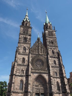 St Lorenz, çeviri St Lawrence, Nuernberg, Almanya 'daki Evanjelik Lüteryen Kilisesi