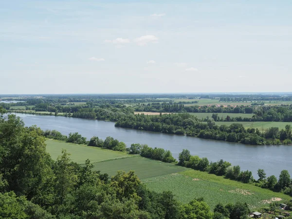 Vista Del Río Danubio Desde Colina Del Walhalla Donaustauf Alemania — Foto de Stock