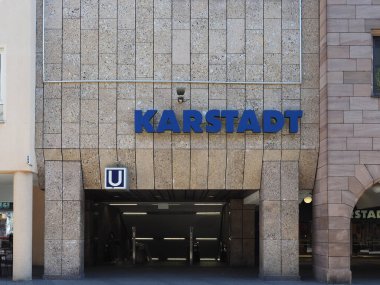 ESSEN, GERMANY - CIRCA JUNE 2022: Karstadt storefront sign