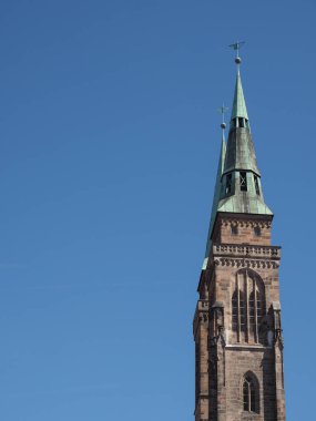 St Lorenz, çeviri St Lawrence, Nuernberg, Almanya 'daki Evanjelik Lüteryen Kilisesi