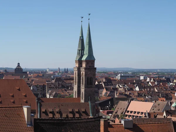 Veduta Aerea Della Città Nuernberg Germania — Foto Stock