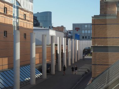 NUERNBERG, GERMANY - CIRCA HAZİRAN 2022: Strasse der Menschenrechte Çeviri: İnsan Hakları Yolu