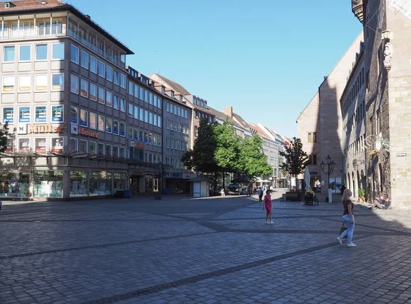 Nürnberg Circa Juni 2022 Menschen Der Innenstadt — Stockfoto