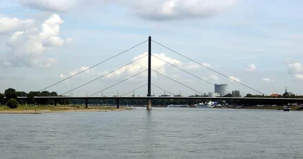 Panorama Düsseldorf Met Rijn Duitsland — Stockfoto