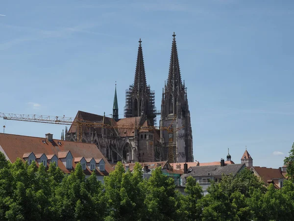 Regensburger Dom Aka Iglesia Catedral San Pedro Ratisbona Alemania — Foto de Stock