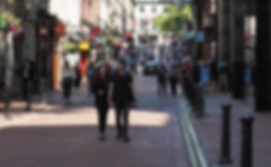 Tanımlanamayan bulanık kalabalık arka plan olarak kullanışlı