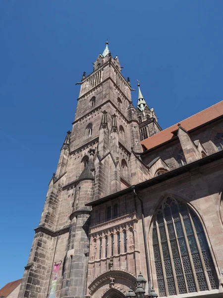 Lorenz Evangelisch Lutherische Kirche Nürnberg Deutschland — Stockfoto