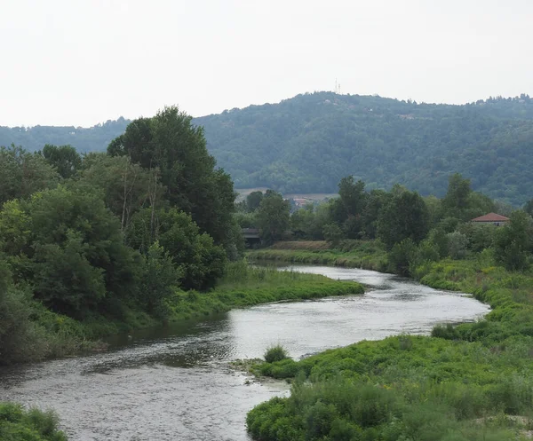 View River Malone Brandizzo Italy — Fotografia de Stock