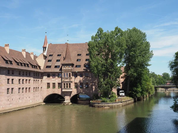 Heilig Geist Spital Der Pegnitz Nürnberg — Stockfoto