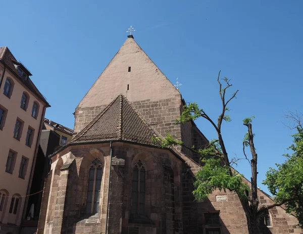 Святая Клара Римская Церковь Нюрнберге Германия — стоковое фото