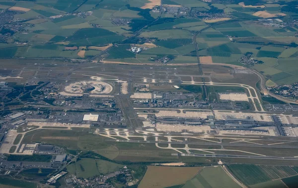 Aerial View Charles Gaulle Airport Paris France — Stock fotografie