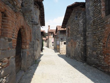 Ricetto fortified medieval village in Candelo, Italy
