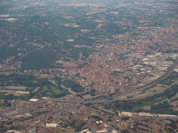 Veduta Aerea Della Città Moncalieri — Foto Stock