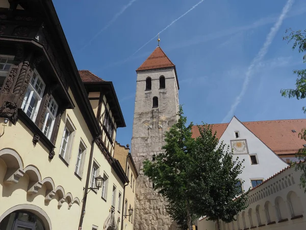 View Old City Centre Regensburg Germany — Stock fotografie