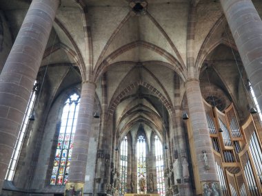 NUERNBERG, GERMANY - CIRCA HAZİRAN 2022: Frauenkirche, çeviri: