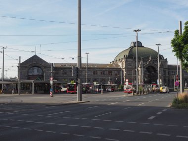 NUERNBERG, GERMANY - CRCA HAZİRAN 2022: Nuernberg Hauptbahnhof merkez istasyonu