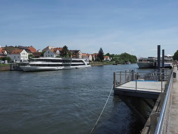 Regensburg Niemcy Circa Czerwca 2022 Widok Dunaj — Zdjęcie stockowe