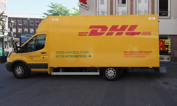 Nuernberg Germany Circa June 2022 Dhl Courier Van — Stock Photo, Image