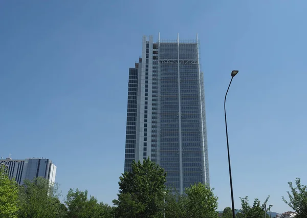 Turin Italy Circa May 2022 Intesa San Paolo Headquarters Skyscraper — Stockfoto