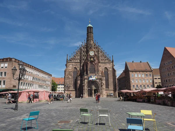 Nuernberg Alemania Circa Junio 2022 Frauenkirche Traducción Nuestra Señora Iglesia —  Fotos de Stock