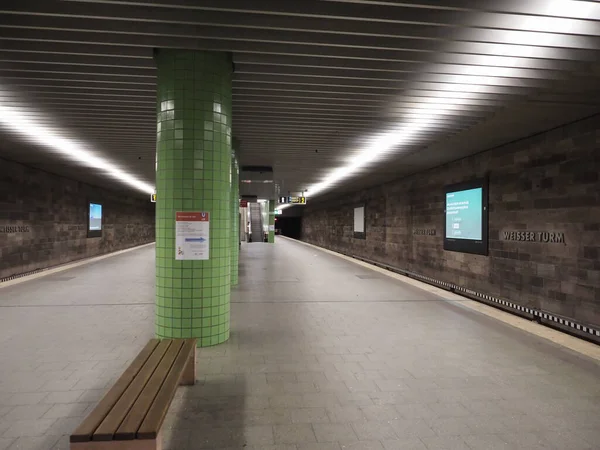 Nuernberg Germany Circa June 2022 Weisser Turm Subway Station Platform — Stock fotografie