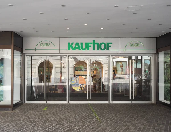 Nuernberg Alemania Circa Junio 2022 Signo Escaparate Galería Kaufhof — Foto de Stock