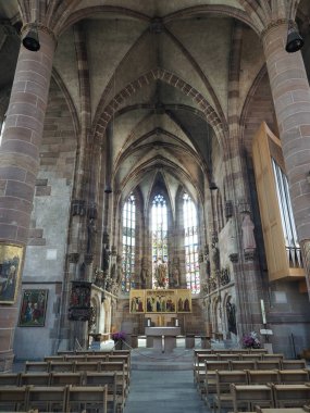 NUERNBERG, GERMANY - CIRCA HAZİRAN 2022: Frauenkirche, çeviri: