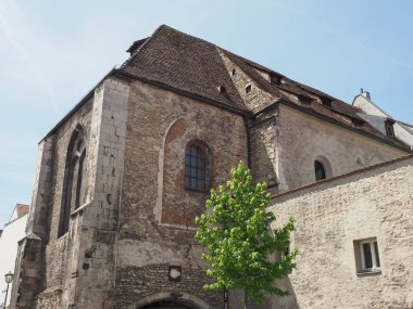 View of the old city centre in Regensburg, Germany