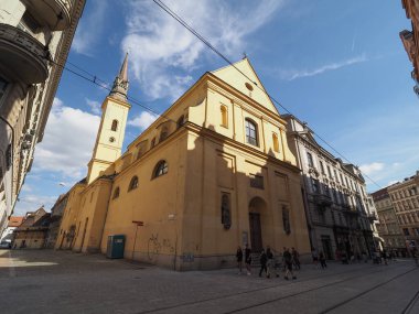 BRNO, CZECH REPUBLIC - CRCA EPTEMİ 2022: Kostel Mari Magdaleny çeviri Saint Mary Magdalene Kilisesi